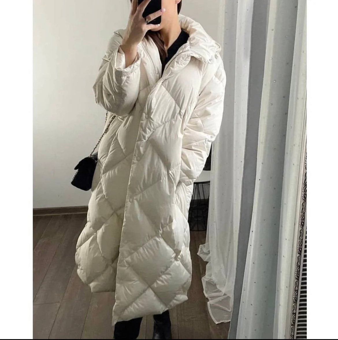 ZARA LONGLINE DOWN JACKET LIMITED EDITION M