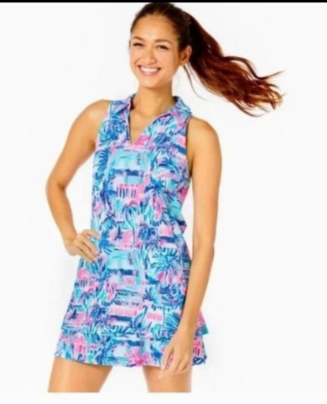 Lilly Pulitzer UPF 50+ Luxletic Dania Dress Perfect Match
