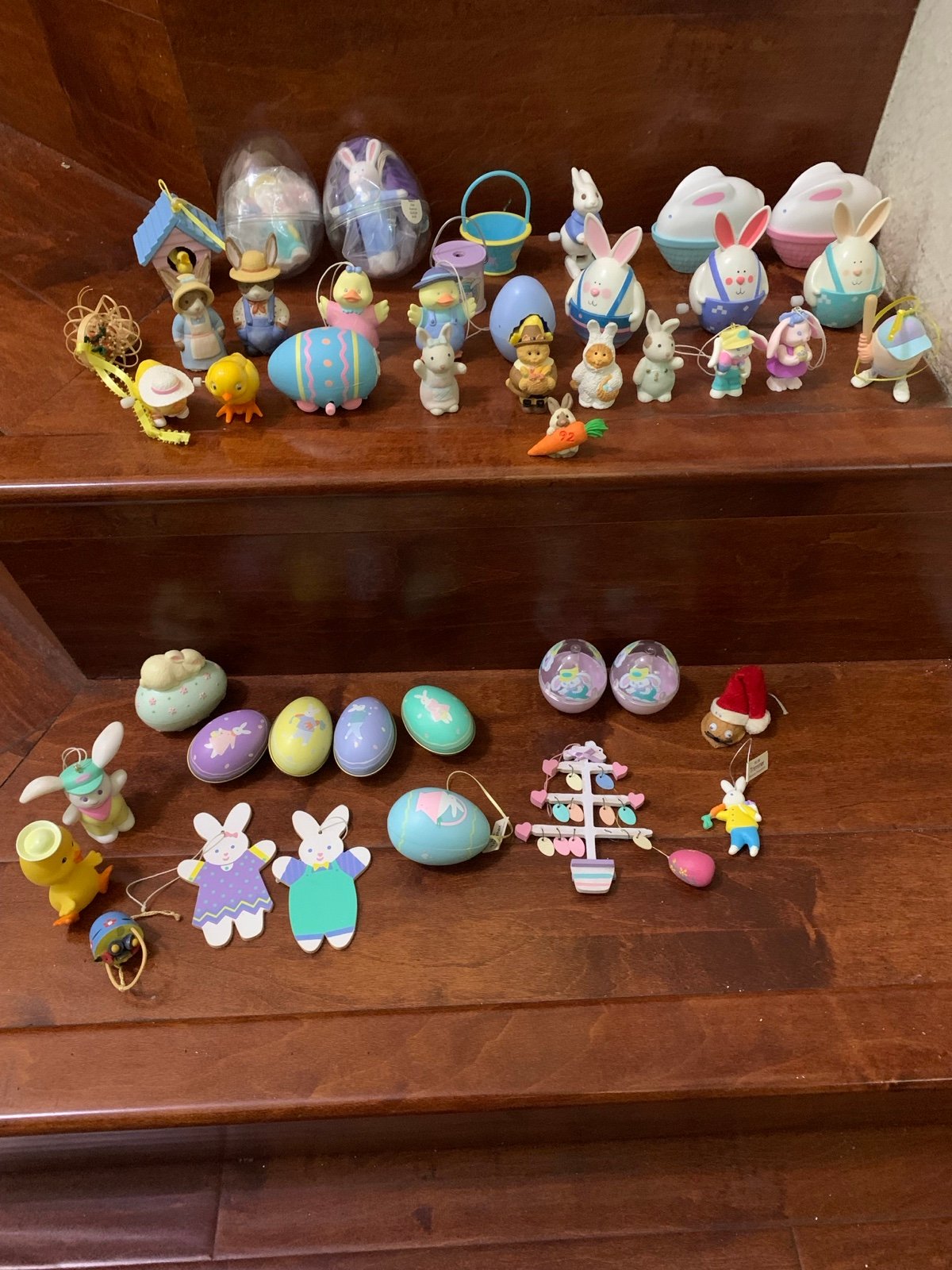 Lot 44 Vintage Easter Bunny ,eggs , Chicks, Floral Baskets Hallmark Ornaments