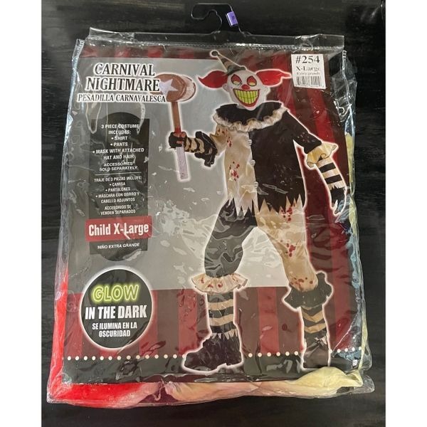 Carnival Nightmare Halloween Costume Child’s XL