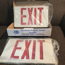 Exit sign