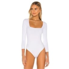 Intimately Free People Truth or Square Bodysuit Long Sleeve XS