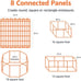 Metal Exercise Pet Play Pen for Dogs, Fence Pen, No Door, Extra Small, 60 x 24