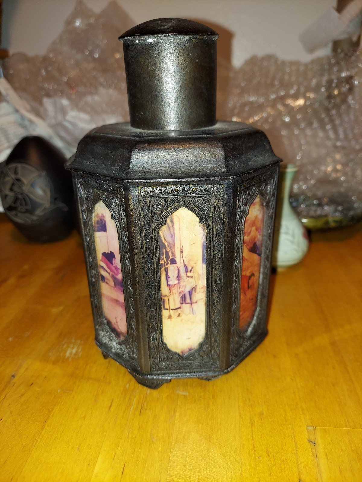 Early 1900s, Antique Chinese Bronze Tea Caddy