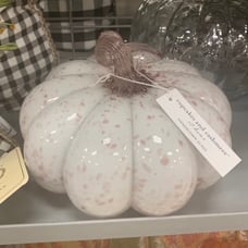Cupcakes and Cashmere Speckled Glass Pumpkin!