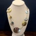 ROBERT LEE MORRIS Two Tone Hammered Sterling Silver Brass Modern Necklace
