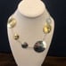 ROBERT LEE MORRIS Two Tone Hammered Sterling Silver Brass Modern Necklace