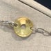 ROBERT LEE MORRIS Two Tone Hammered Sterling Silver Brass Modern Necklace