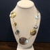 ROBERT LEE MORRIS Two Tone Hammered Sterling Silver Brass Modern Necklace