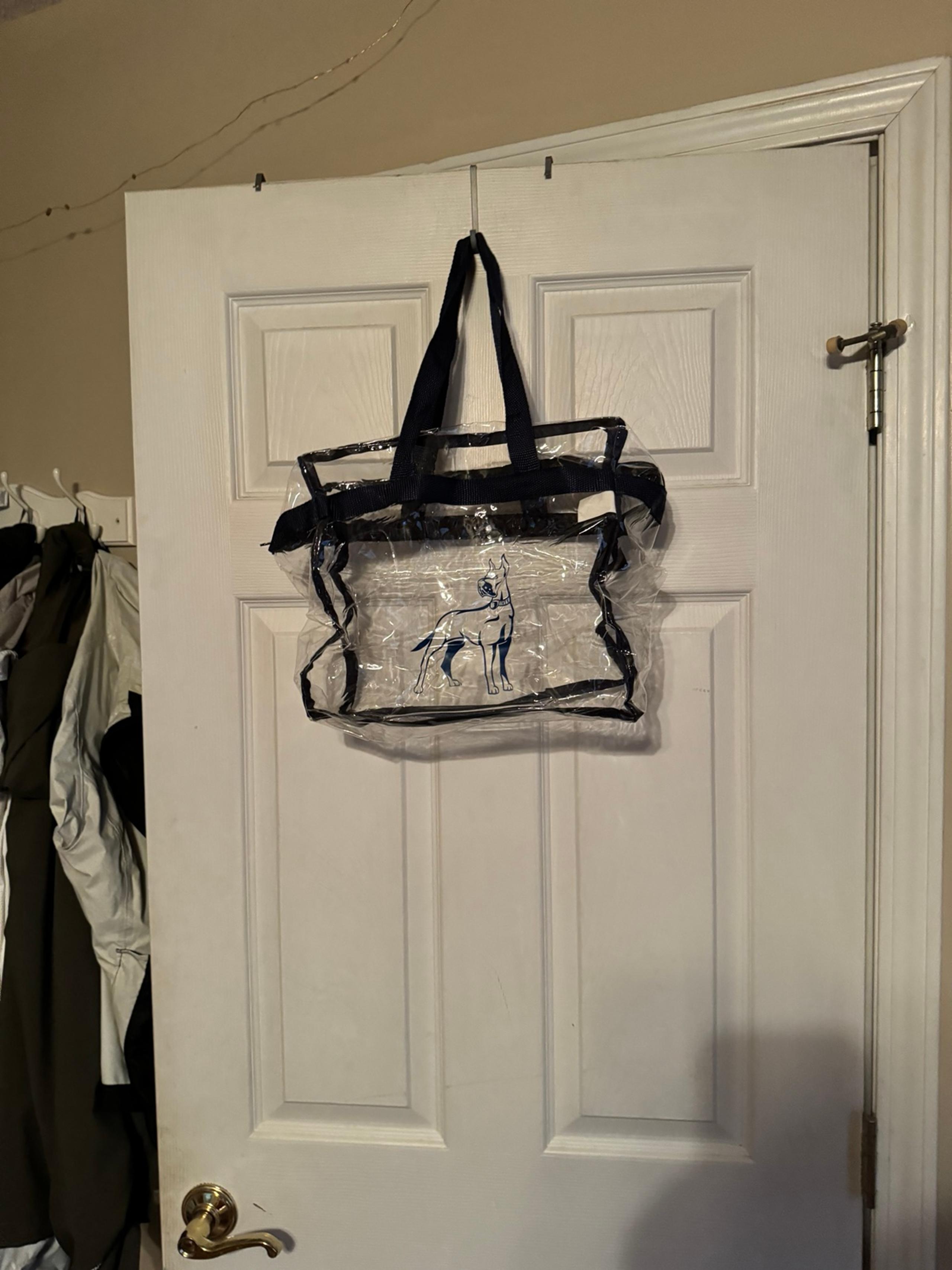 Clear tote bag that zip