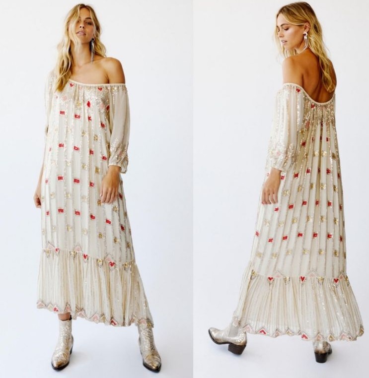 Free People Does Charo Embellished Dress
