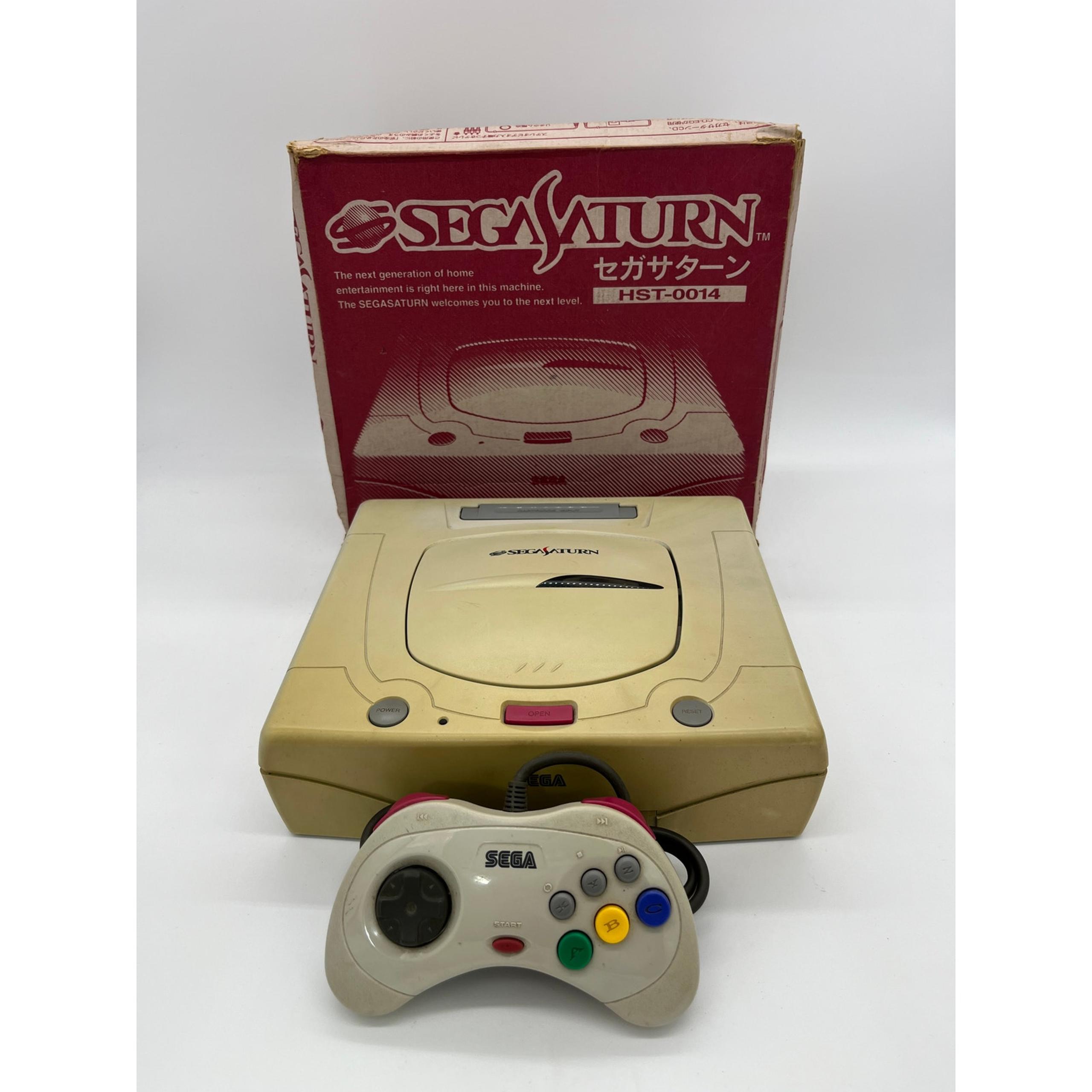 White Sega Saturn Console CIB - Japanese Import