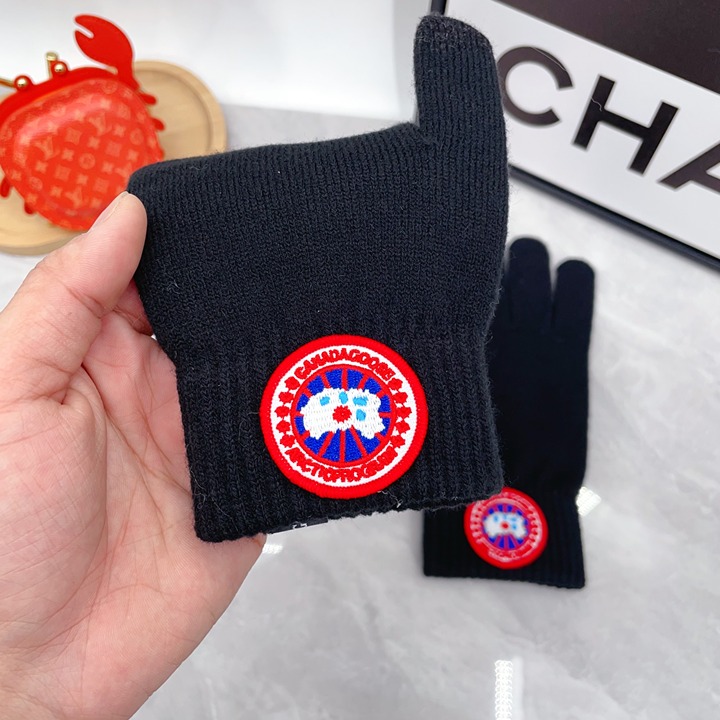 Scarf. Hat with hairball. Gloves.