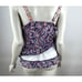 Land's End V-Neck Wrap Underwire Tankini Swimsuit Top Women 16W NWT Built in Bra