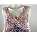 Land's End V-Neck Wrap Underwire Tankini Swimsuit Top Women 16W NWT Built in Bra