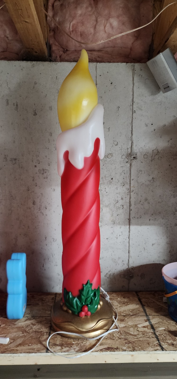 Blowmold candle