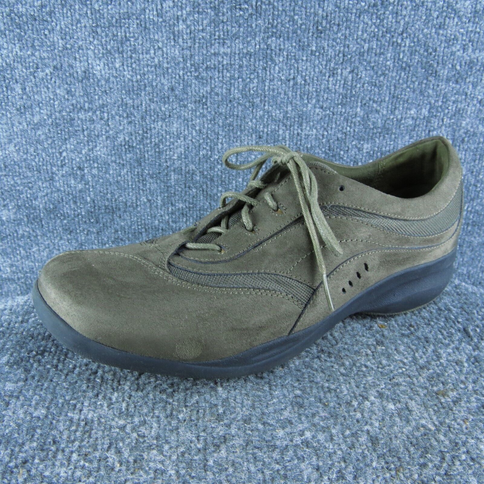 Clarks In-Motion Women Sneaker Shoes Size 10 Medium Brown Leather Lace Up