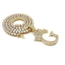 Initial G Pendant 18 1 Row Tennis Chain