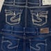 Womens SILVER “Suki & McKenzie Flap” Capri Jeans, sz 31