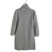 Cyrus Knits Houndstooth Black and White Fuzzy Long Sweater Coat Jacket Large