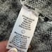 Cyrus Knits Houndstooth Black and White Fuzzy Long Sweater Coat Jacket Large