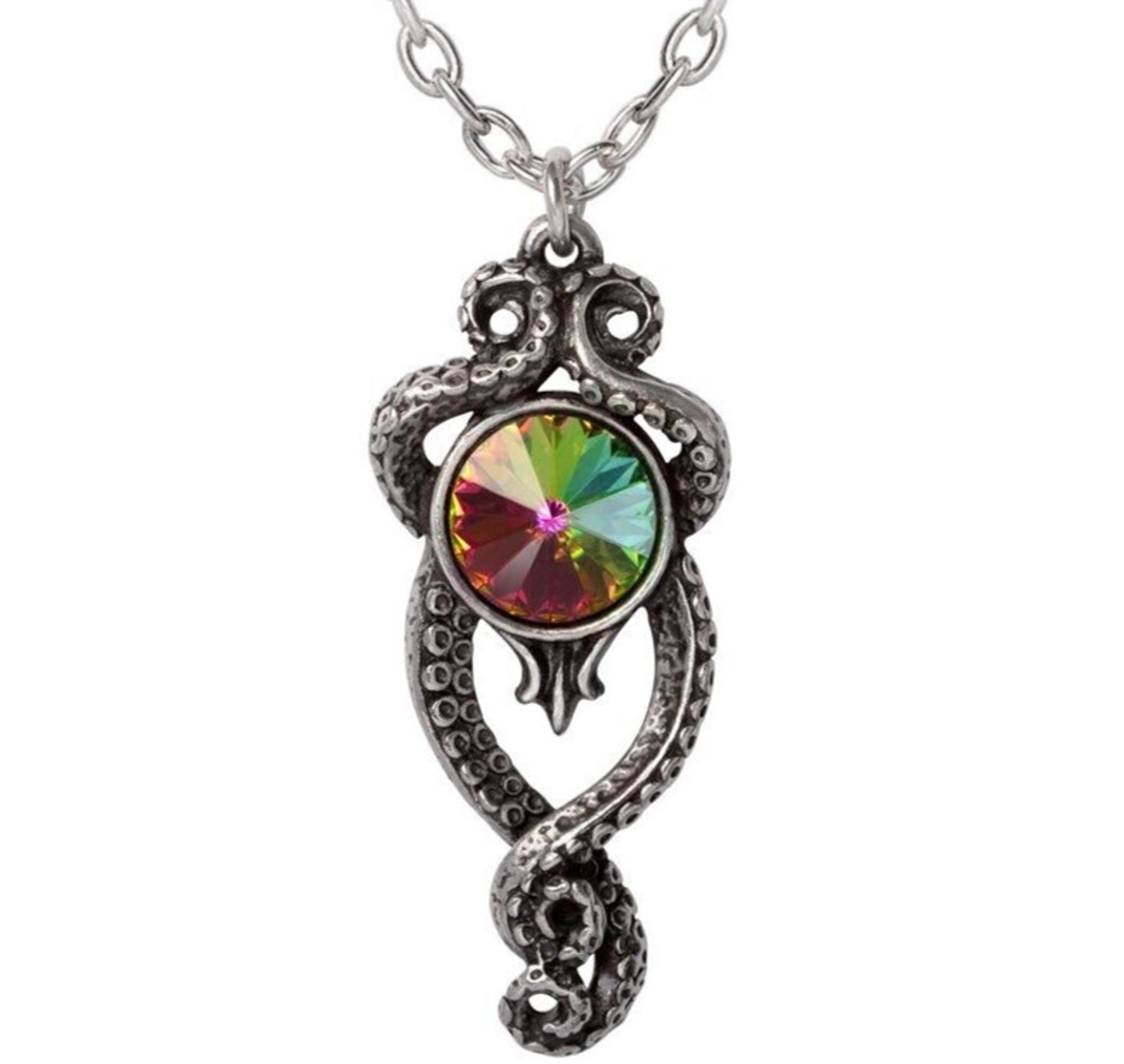 Alchemy Gothic Light in the Dark Pendant Tentacles Sea Fine English Pewter P990