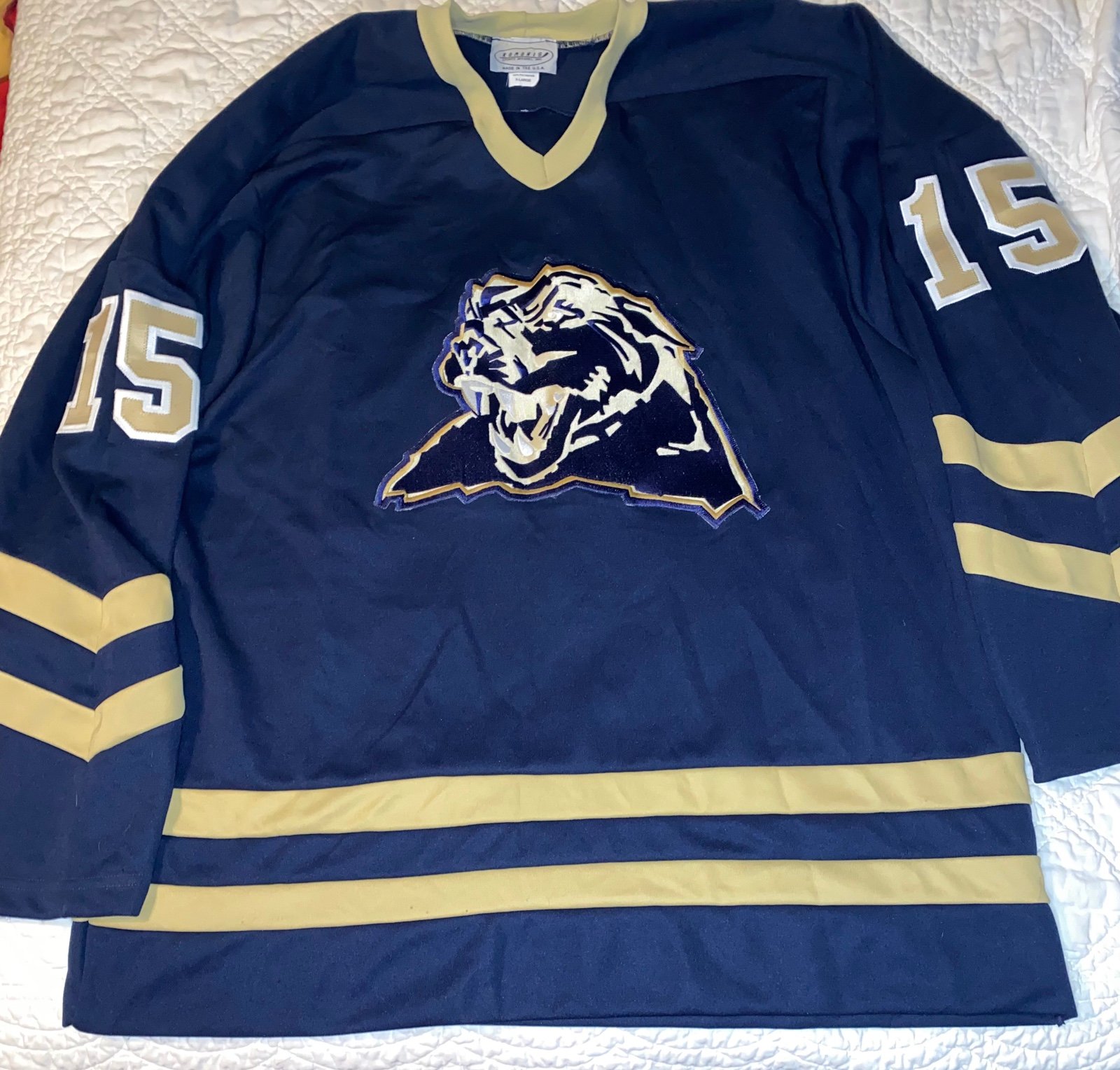 Koronis Pitt Panther Hockey Jersey Men’s Sz XL VTG