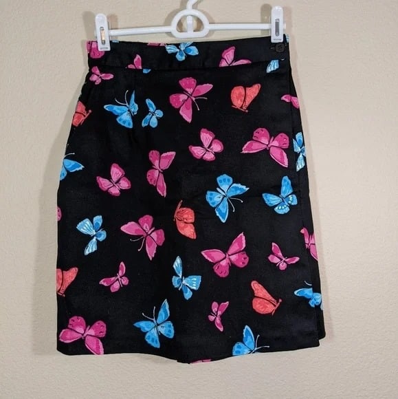 Colorful Butterflies Modest Casual Summer Skorts
