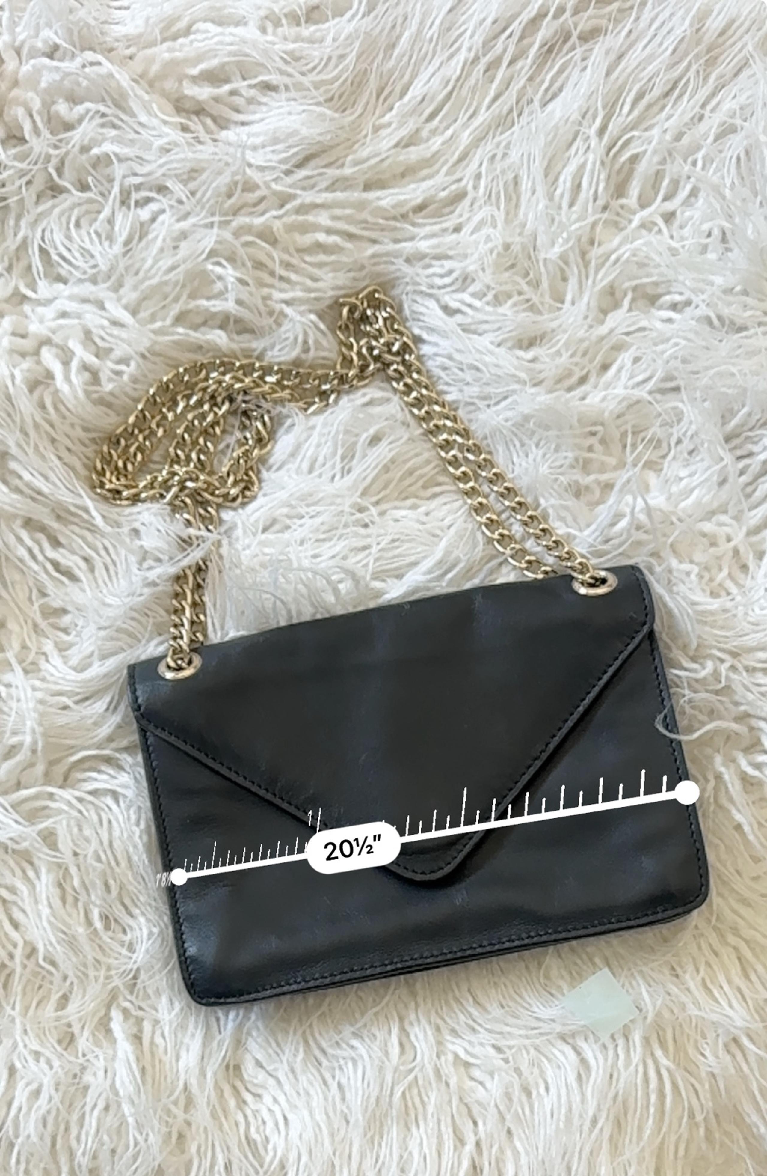 BARNEYS of NEW YORK gold chain purse
