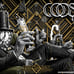 GOOSE | NYE Moody Theater Austin TX | MIRROR GOLD FOIL POSTER Darin Shock LE/10
