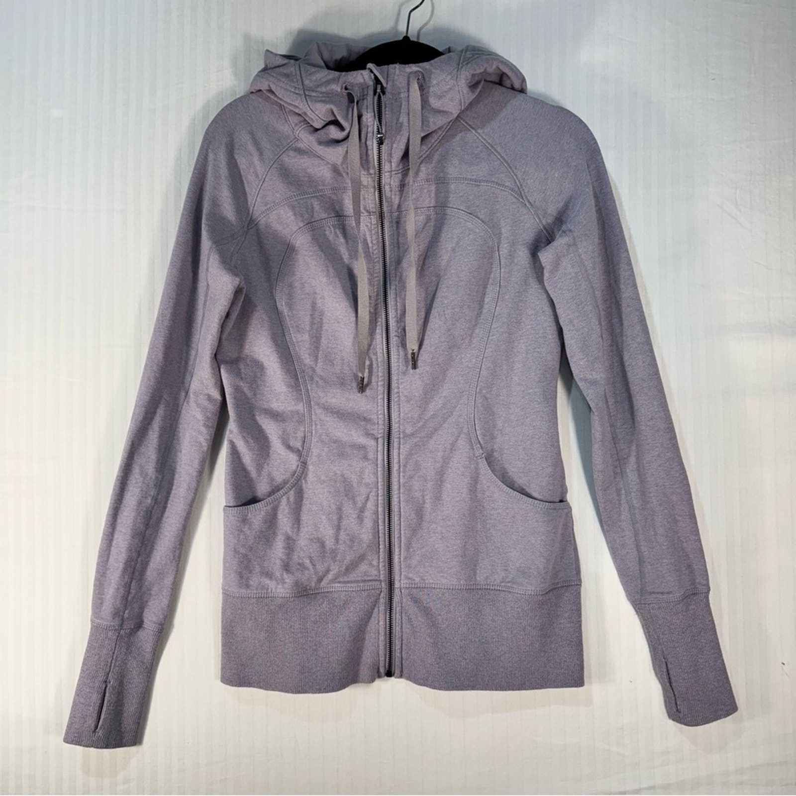 Lululemon Athletica Light Purple Sing Floss Travel Jacket Hooded Women’s Size 8