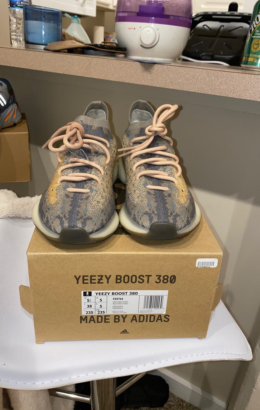 Yeezy Adidas Boost 380 in Mist