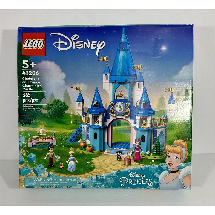 Lego Disney Princess Cinderella And Prince Charming’s Castle 43206 Building Toy