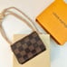❤️SOLD❤️ Auth LOUIS VUITTON Ebene Damier Card Case w/ Added Chain Strap