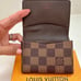 ❤️SOLD❤️ Auth LOUIS VUITTON Ebene Damier Card Case w/ Added Chain Strap