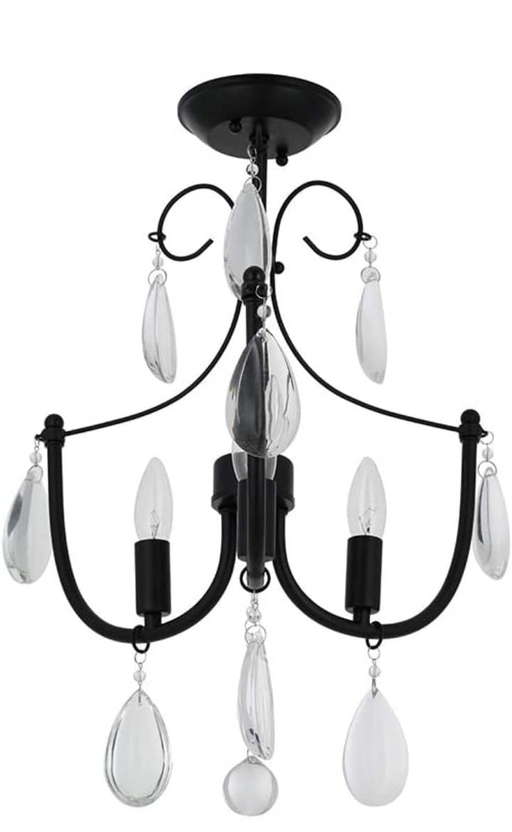 Ravenna Home Glam Flush Mount Chandelier