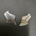 Sterling silver and 14 karat gold earrings
