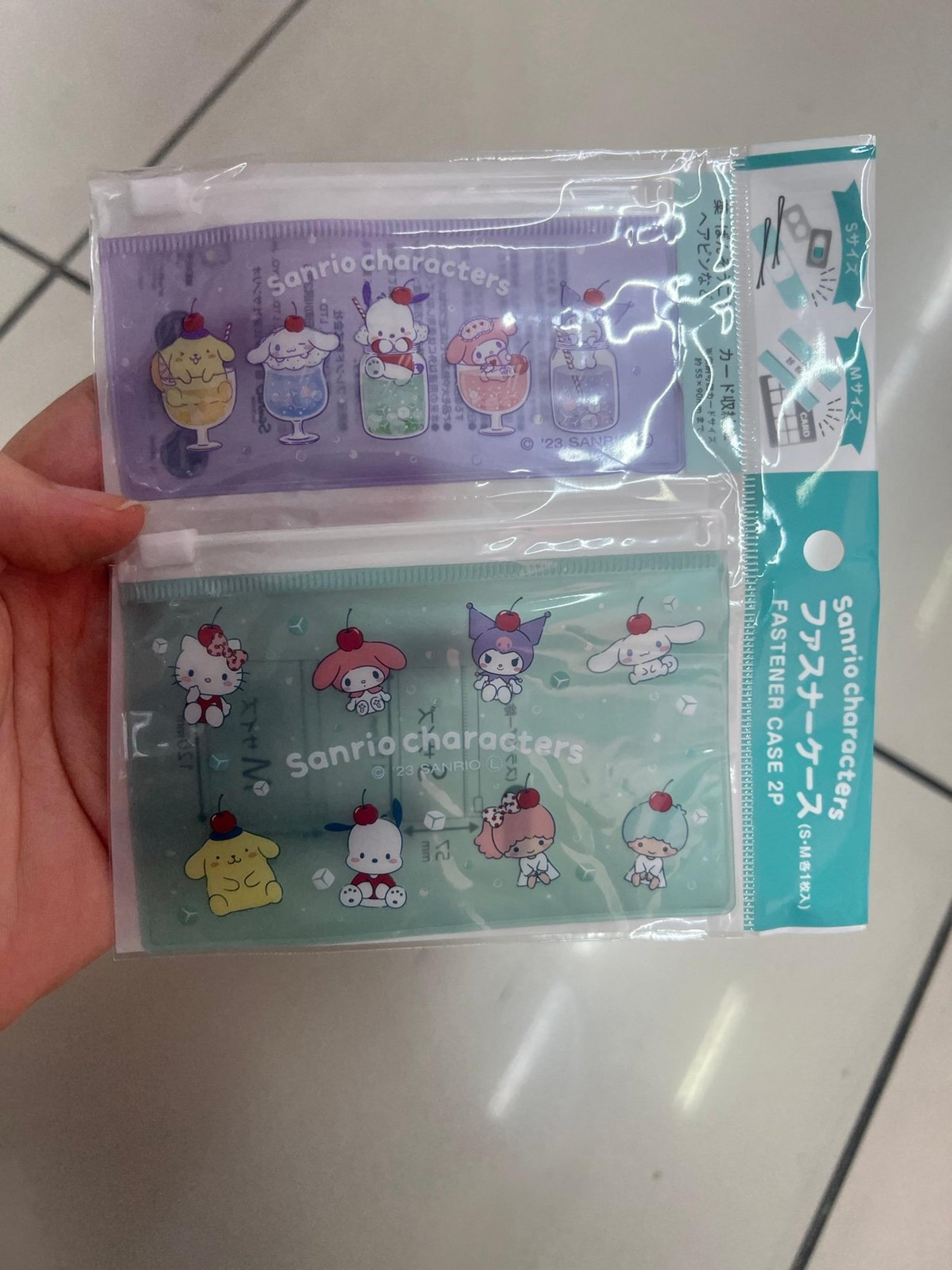 NEW Sanrio 2 zip pouches Pochacco Cinnamaroll my melody pompompurrin friends