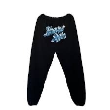 Boys Lie Pants Womens Small Heaven Sighs Black Sweatpants Jogger Oversized