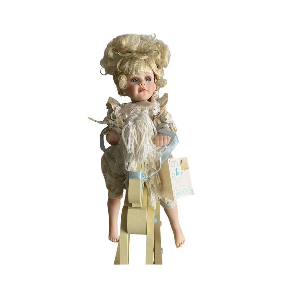 NIB Hamilton Heritage Doll- Amy Porcelain Doll 1992