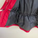 LAUREN RALPH LAUREN Red Down Fill Faux Fur Hood Cinch Waist Puffer Winter Jacket