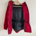 LAUREN RALPH LAUREN Red Down Fill Faux Fur Hood Cinch Waist Puffer Winter Jacket