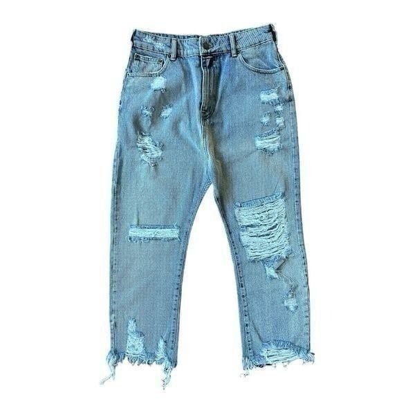 Retrofete SER.O.YA Made in Italy Omar Drop Crotch Boyfriend Jeans 26”x22”