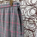 Vintage Pendleton 100% virgin wool red and blue plaid pleated skirt 12