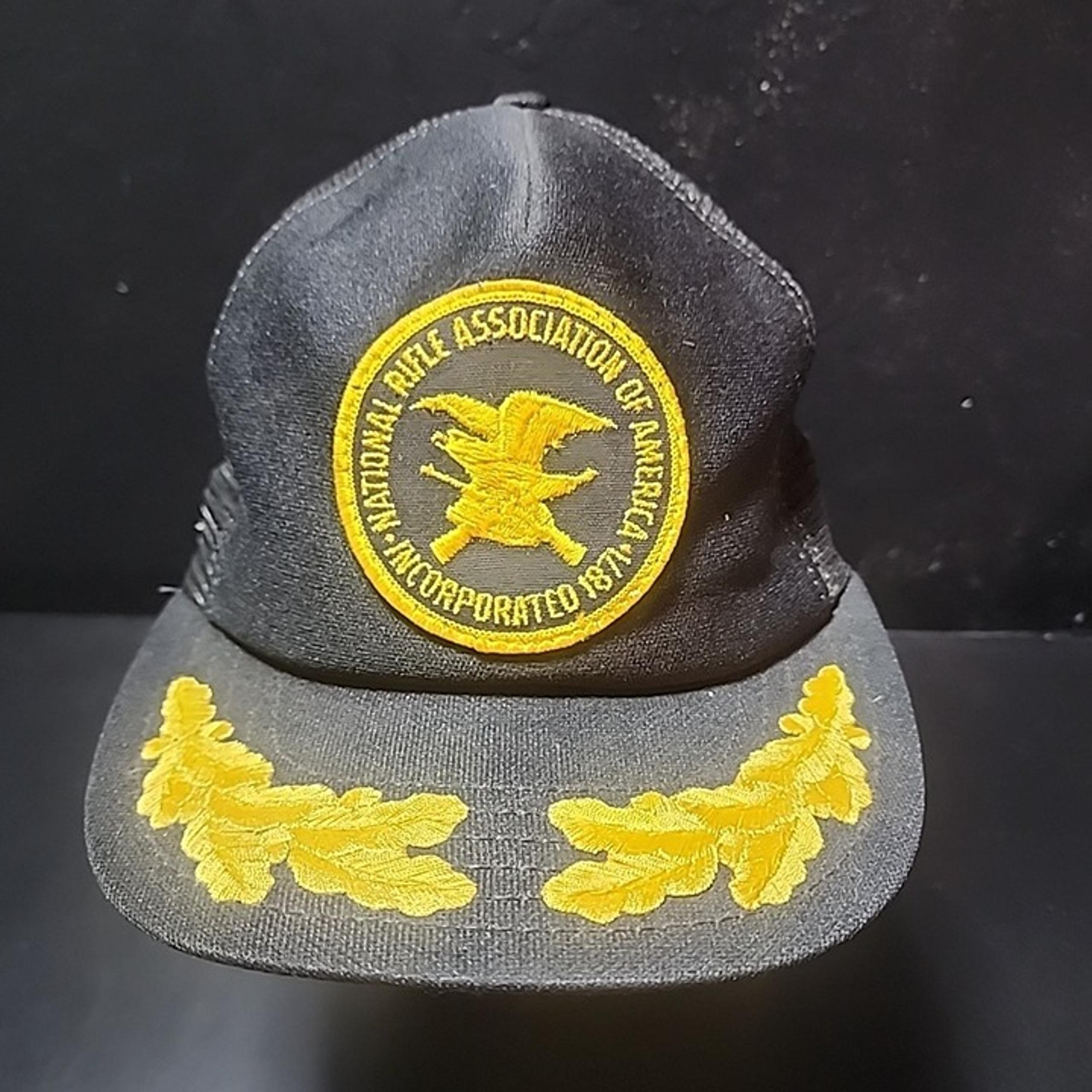 NRA patch mesh back trucker hat. National Rifle Association Of America