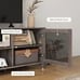 Industrial TV Cabinet Stand for TVs up to 65 Inch, Brown