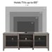 Industrial TV Cabinet Stand for TVs up to 65 Inch, Brown