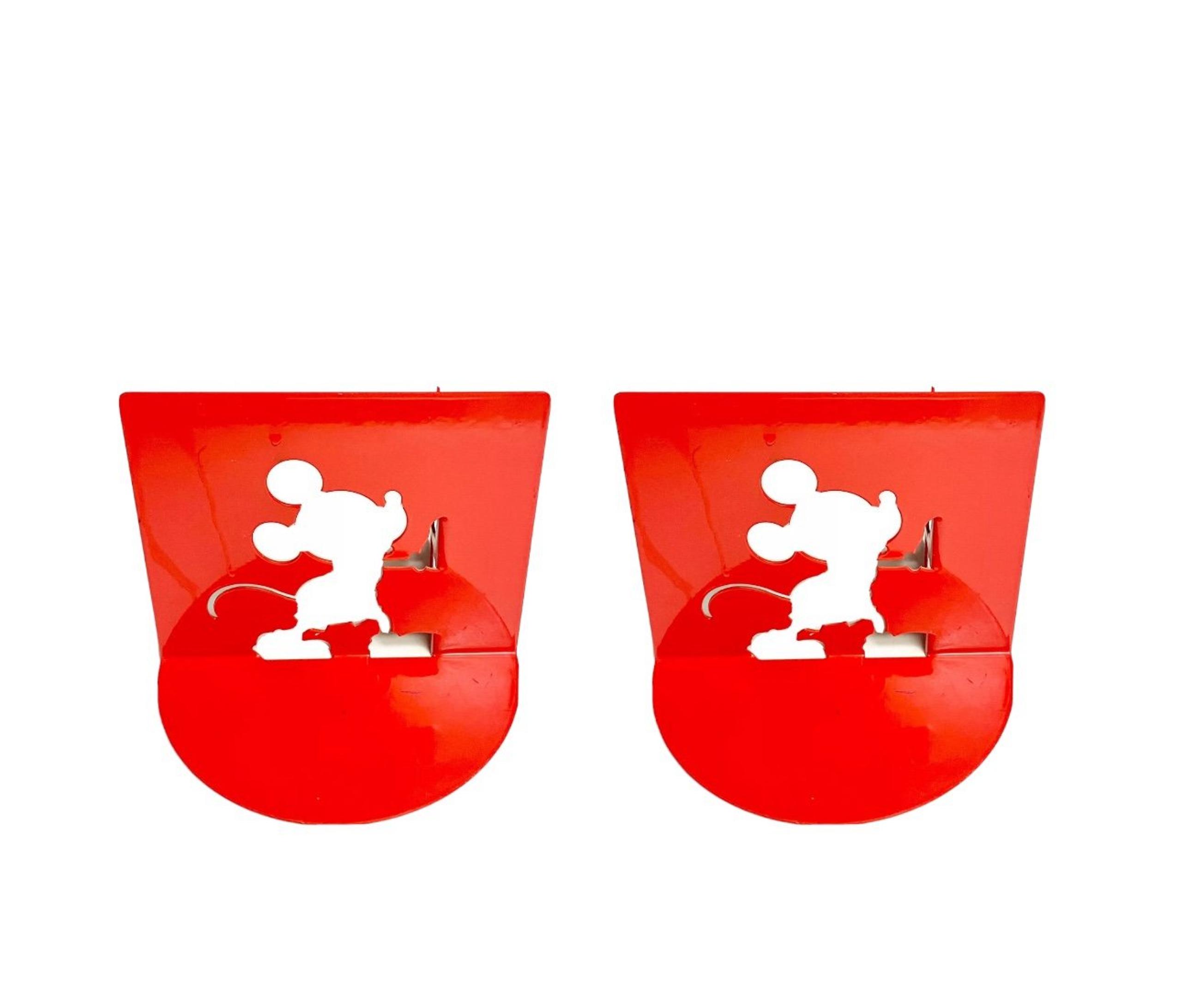 Mickey Mouse Disney Red Metal Bookend by Michael Graves Silhouette