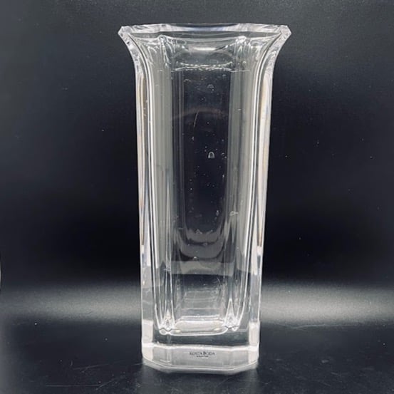 Kosta Boda 10 Clear Crystal Vase Octagonal Flared Amanda Edenfalk 48843 Sticker