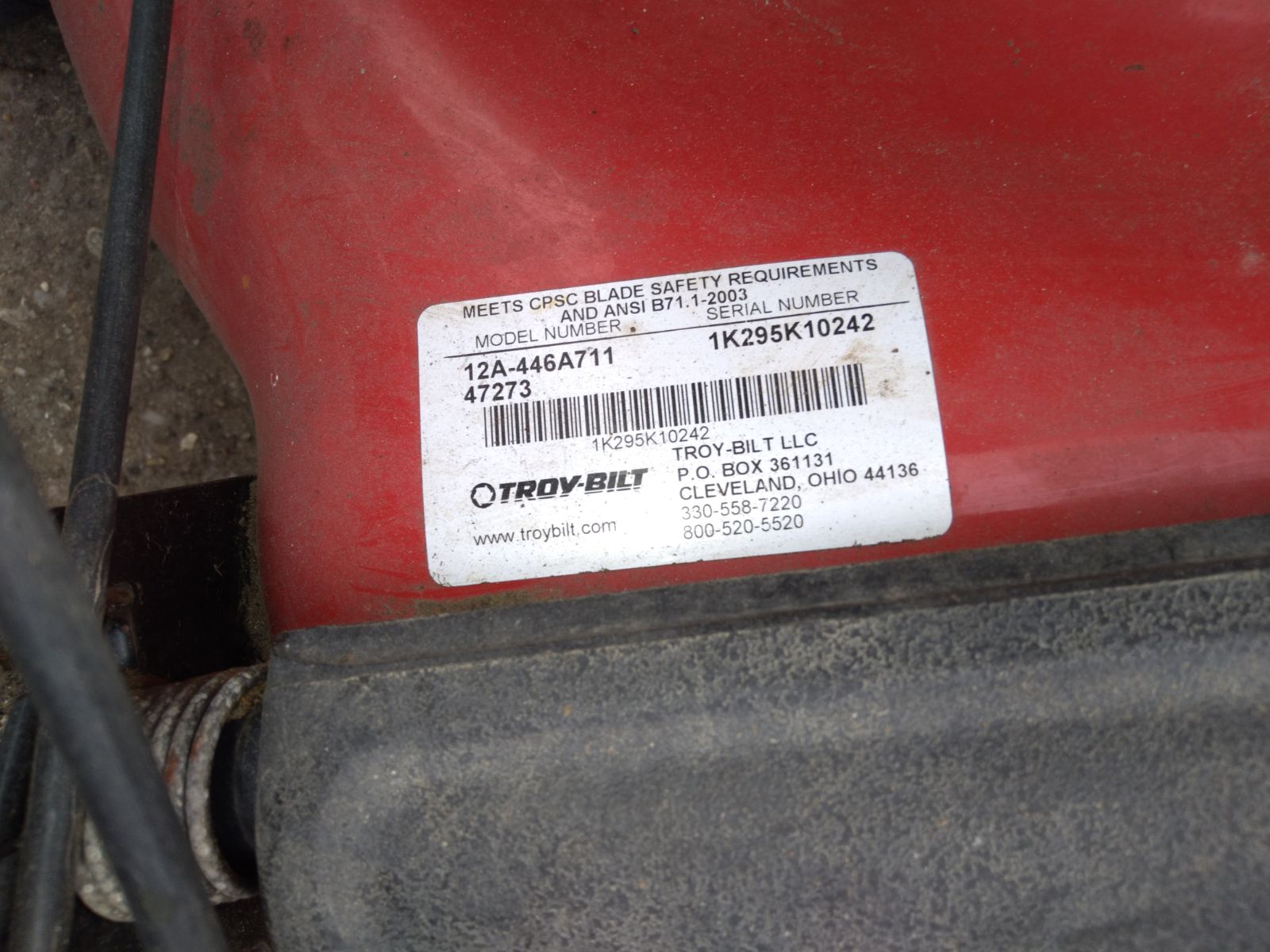 Troy built Lawn mower